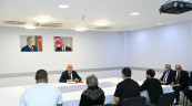 “Azərişıq” ASC-nin sədri Vüqar Əhmədov Goranboy, Mingəçevir və Yevlaxdan olan sakinlərlə görüşüb